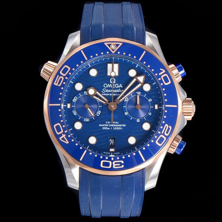 VARELLO CLASSIC DIVER 300M CHRONOGRAPH BLUE ROSE GOLD