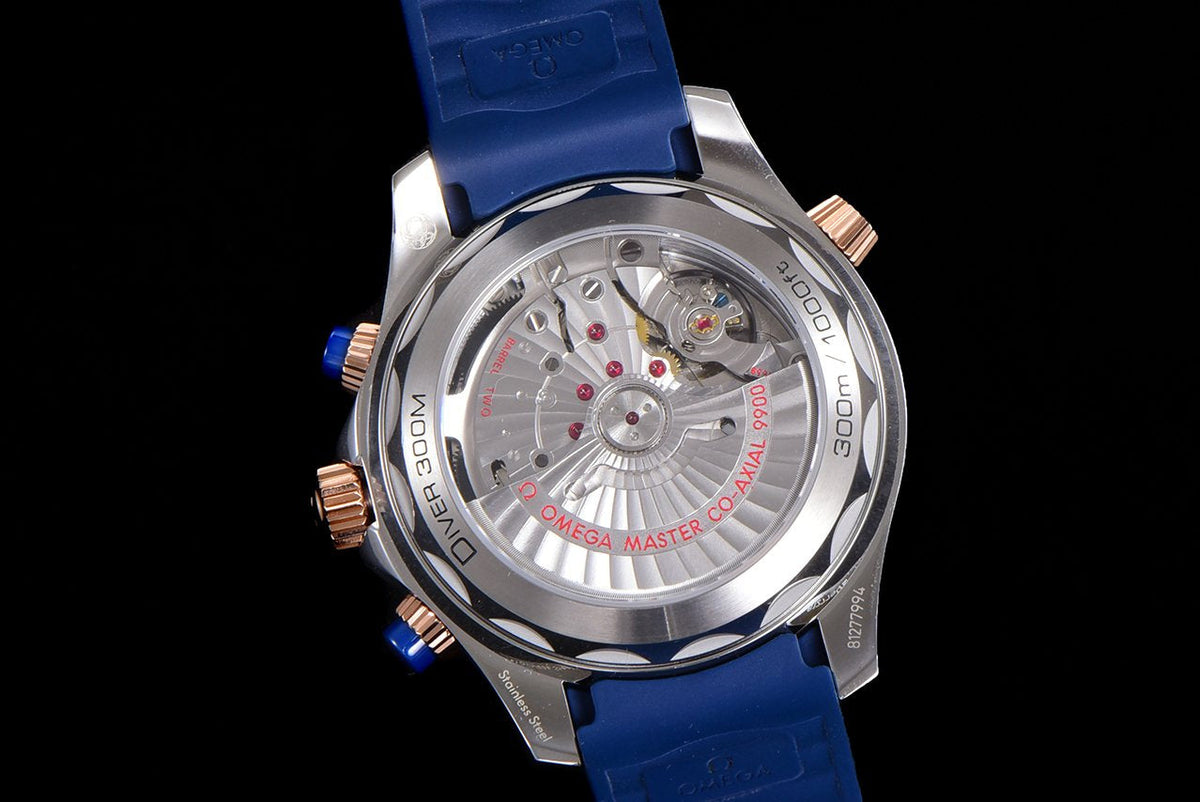 VARELLO CLASSIC DIVER 300M CHRONOGRAPH BLUE ROSE GOLD