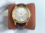 VARELLO CLASSIC 40 GOLD CASE LEATHER STRAP