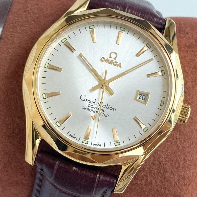 VARELLO CLASSIC 40 GOLD CASE LEATHER STRAP