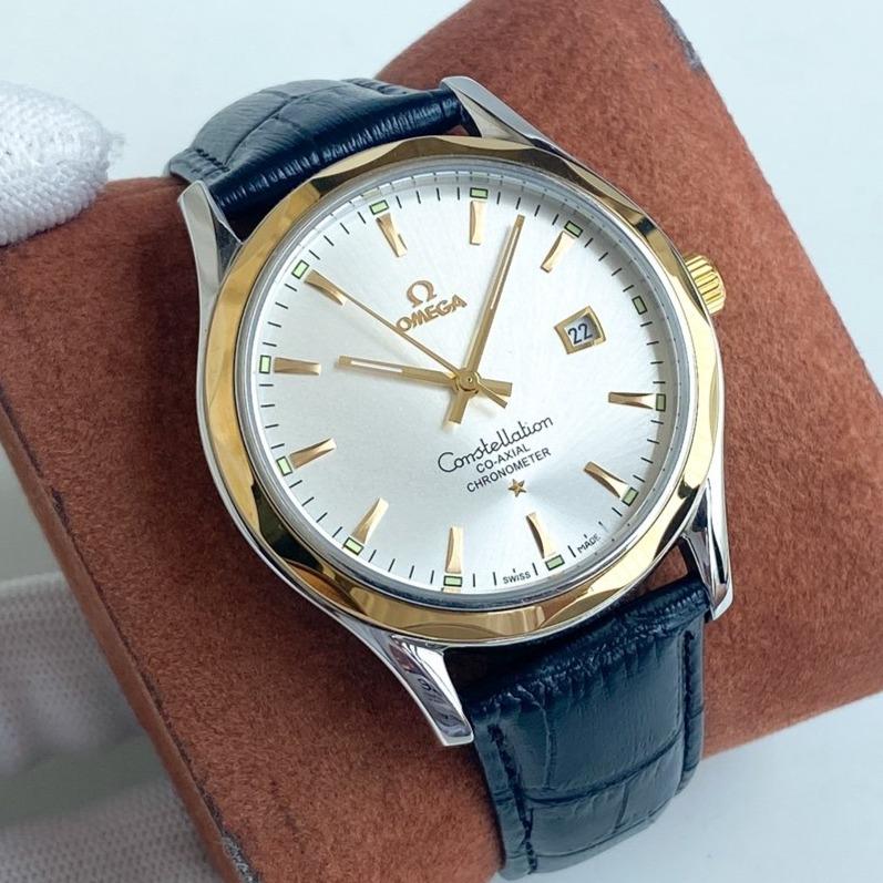 VARELLO CLASSIC 40 GOLD CASE LEATHER STRAP