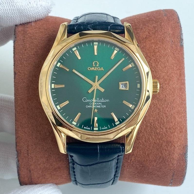 VARELLO CLASSIC 40 GOLD CASE LEATHER STRAP