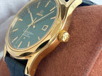 VARELLO CLASSIC 40 GOLD CASE LEATHER STRAP