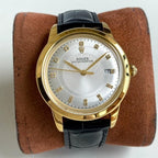 CLASSIC 40MM GOLD CASE LEATHER STRAP