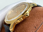 CLASSIC 40MM GOLD CASE LEATHER STRAP