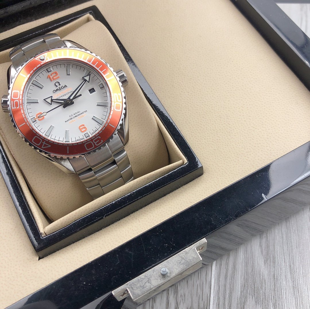 VARELLO CLASSIC OCEAN 600 ORANGE BEZEL WHITE DIAL
