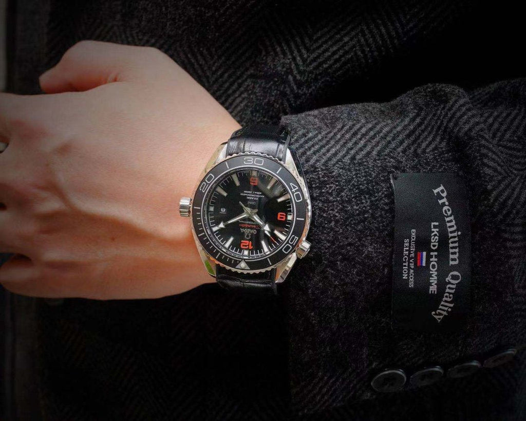 VARELLO CLASSIC OCEAN 600 STEEL BLACK CERAMIC LEATHER