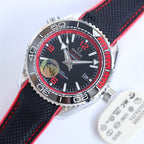 VARELLO CLASSIC OCEAN 600 STEEL CASE BLACK RED BEZEL