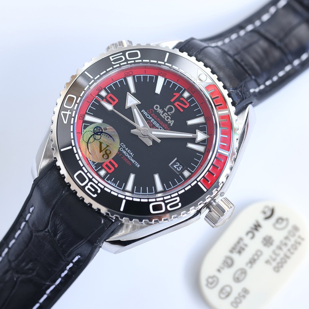 VARELLO CLASSIC OCEAN 600 STEEL CASE BLACK RED BEZEL