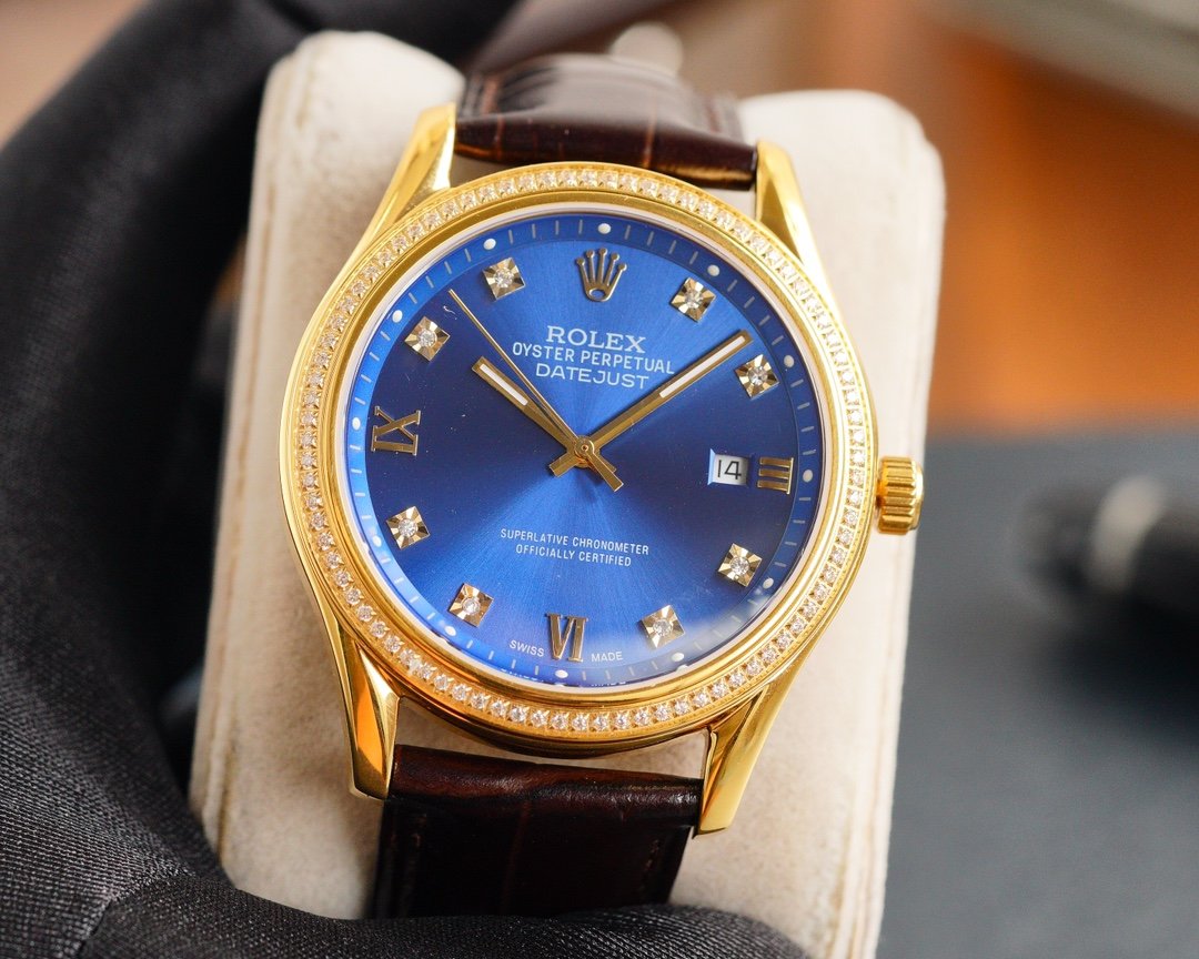 CLASSIC 41MM GOLD DIAMOND BEZEL