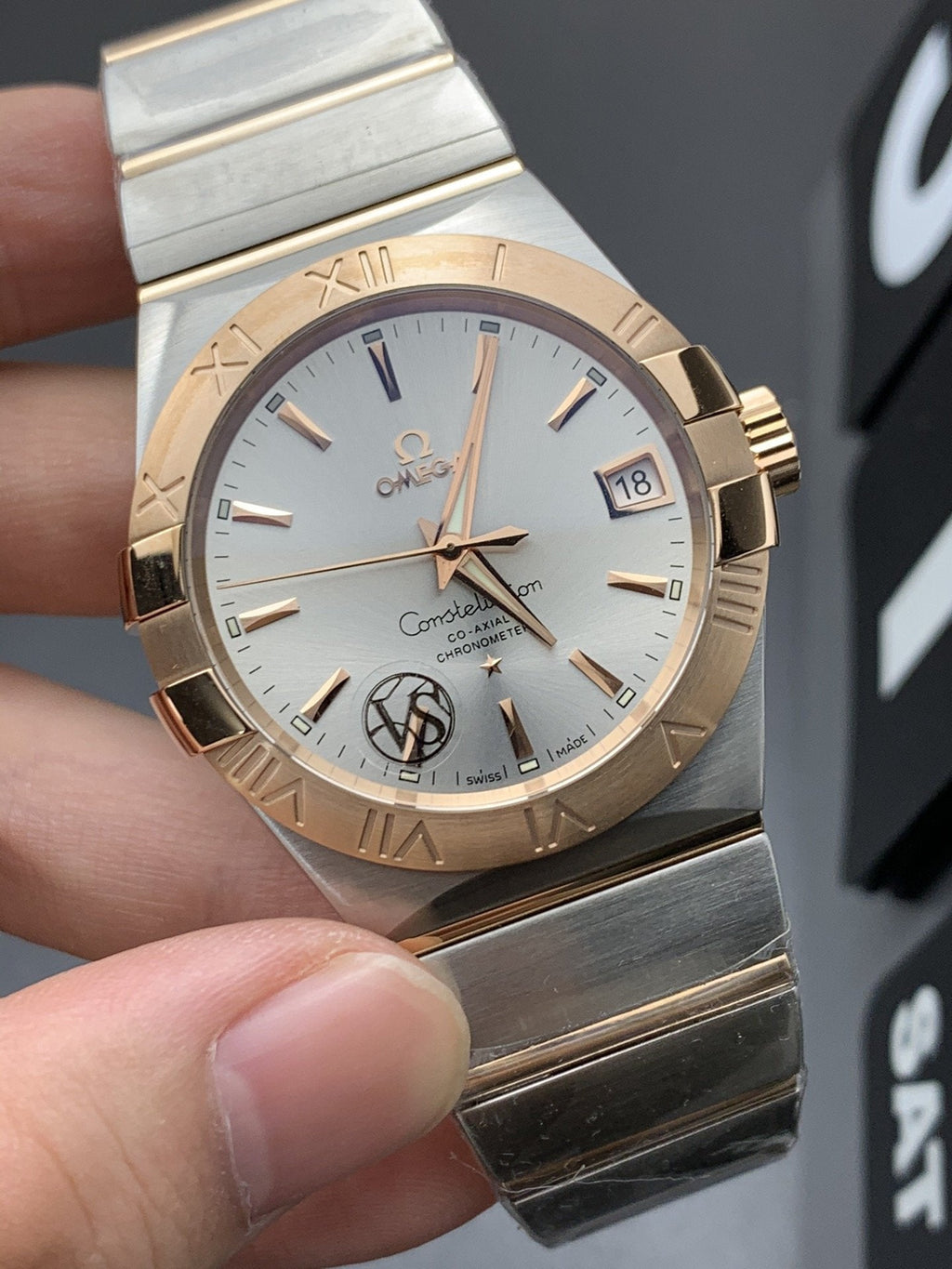 VARELLO CLASSIC 41MM TWO-TONE GOLD STEEL GREY DIAL