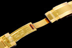 CLASSIC CUSTOM GOLD-TONE CASE BLUE MOP DIAL CHRONOGRAPH WATCH