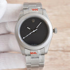 CLASSIC CUSTOM STEEL CASE BLACK DIAL WATCH