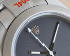 CLASSIC CUSTOM STEEL CASE BLACK DIAL WATCH