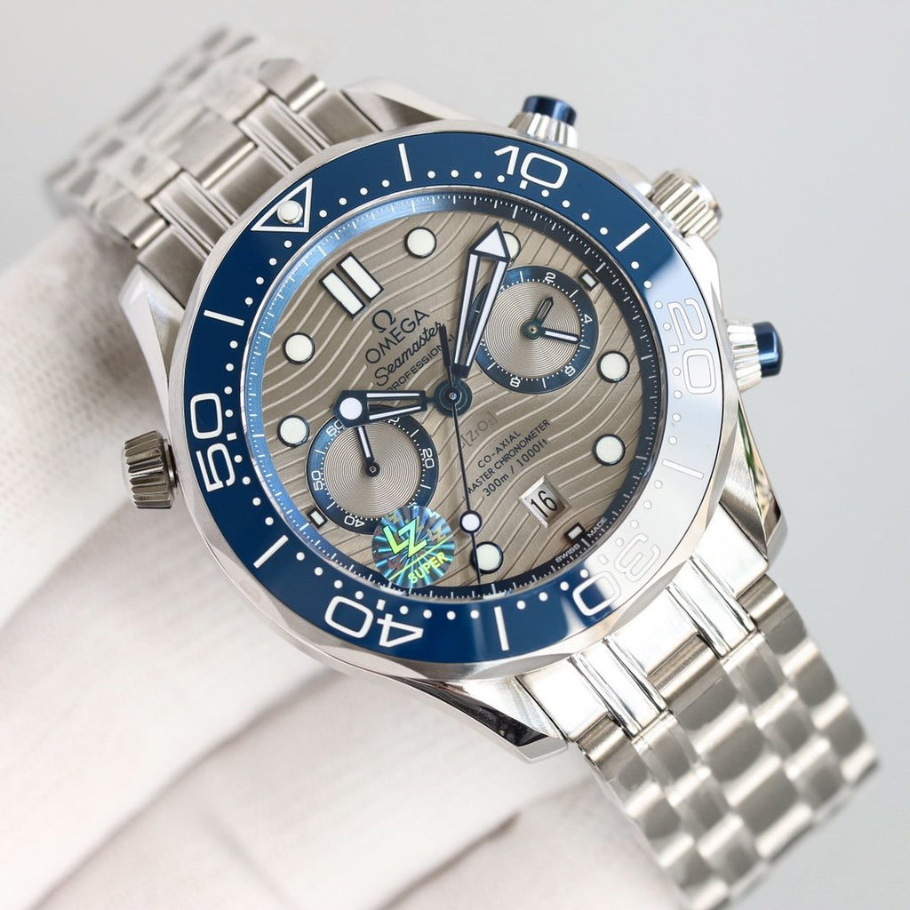 VARELLO CLASSIC DIVER 300M CHRONOGRAPH BLUE CERAMIC GREY DIAL