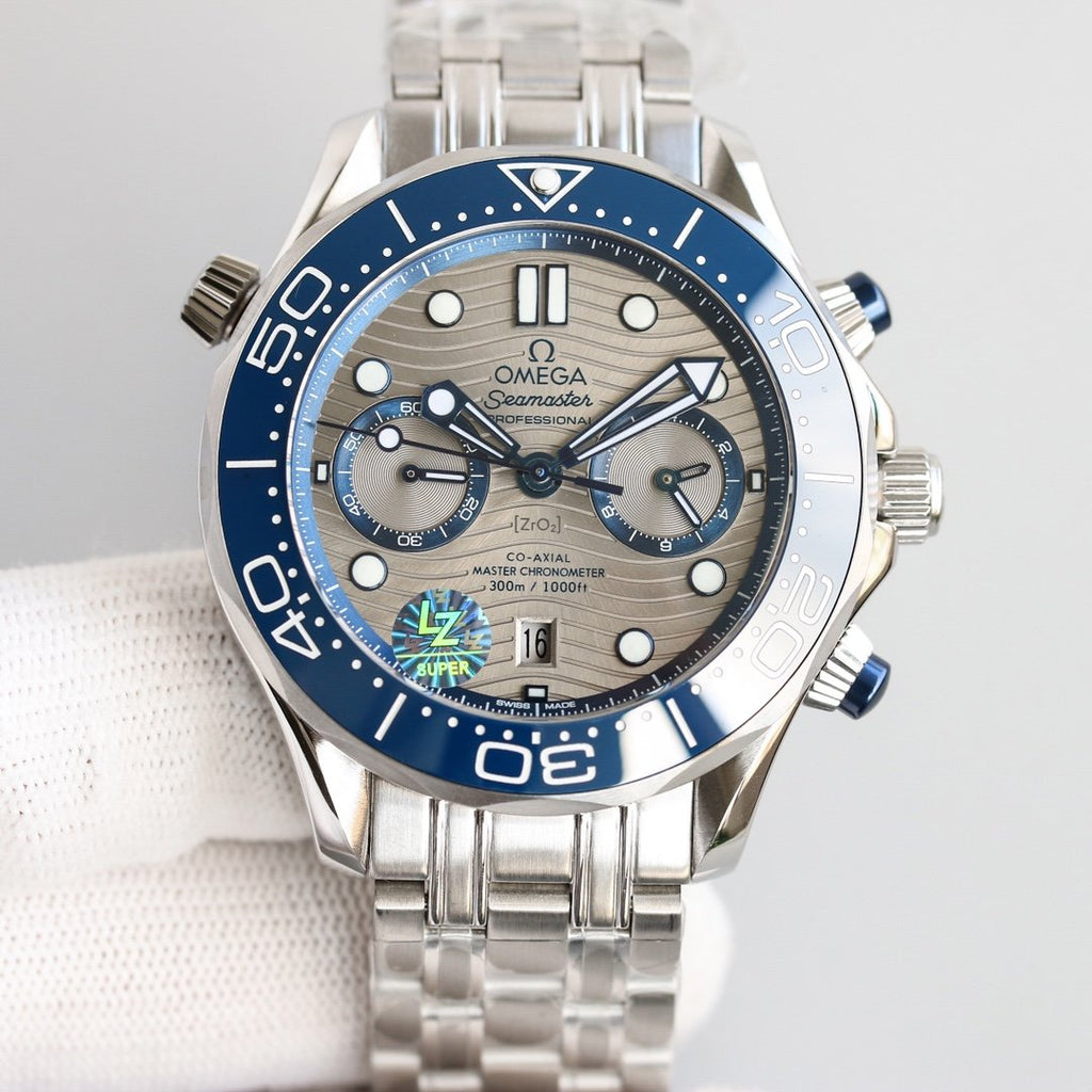 VARELLO CLASSIC DIVER 300M CHRONOGRAPH BLUE CERAMIC GREY DIAL