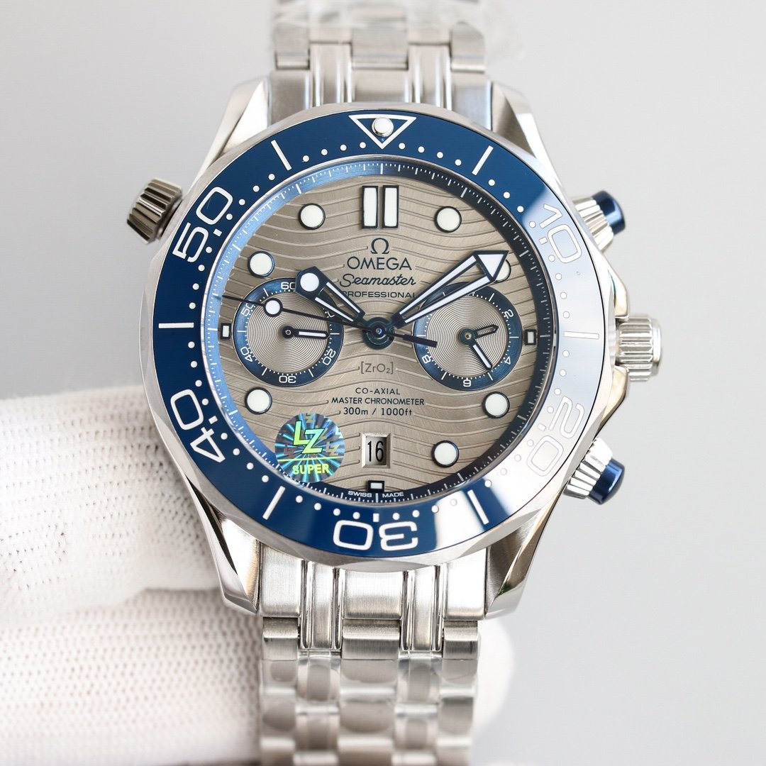 VARELLO CLASSIC DIVER 300M CHRONOGRAPH BLUE CERAMIC GREY DIAL