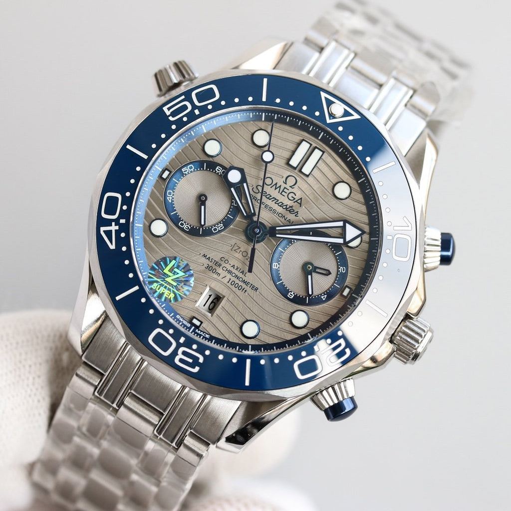 VARELLO CLASSIC DIVER 300M CHRONOGRAPH BLUE CERAMIC GREY DIAL