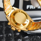 CLASSIC 40MM GOLD-TONE CASE DIAMOND NUMERAL WATCH