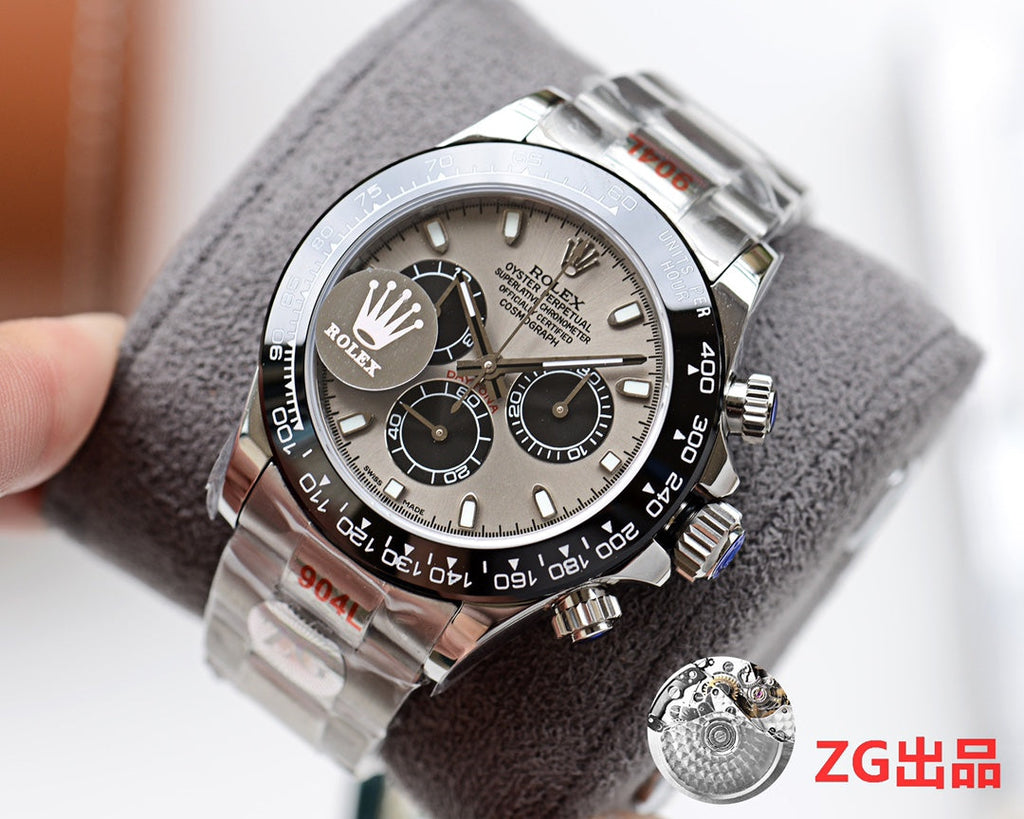 CLASSIC 40MM BLACK CERAMIC GREY DIAL