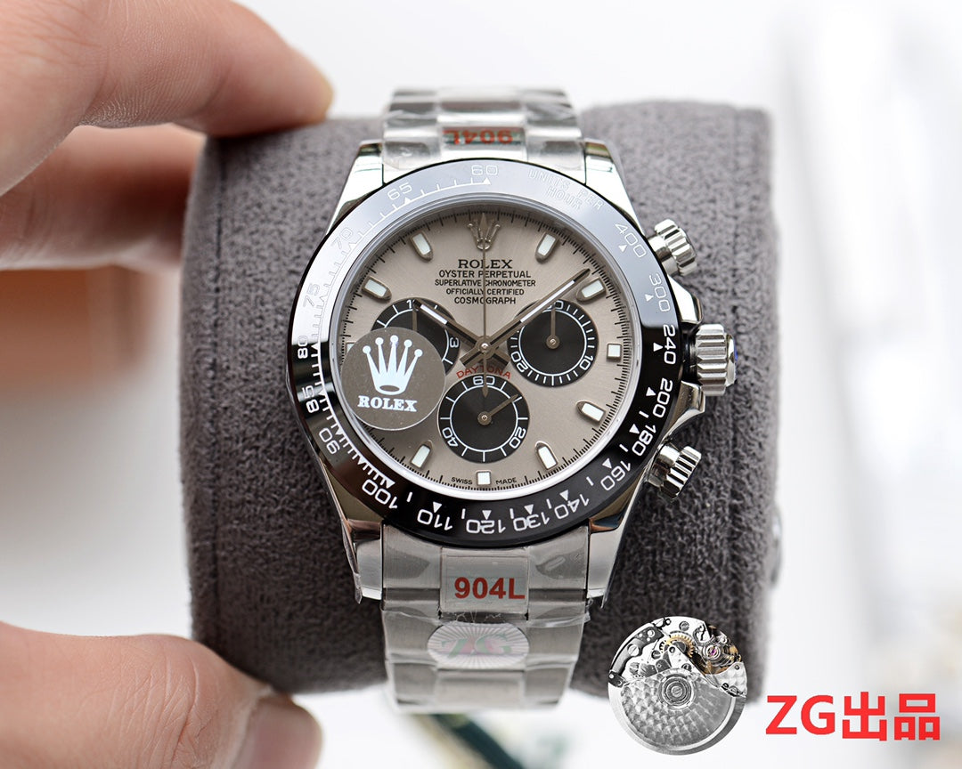 CLASSIC 40MM BLACK CERAMIC GREY DIAL