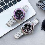 CLASSIC 40MM CUSTOM PURPLE BEZEL BLACK DIAL