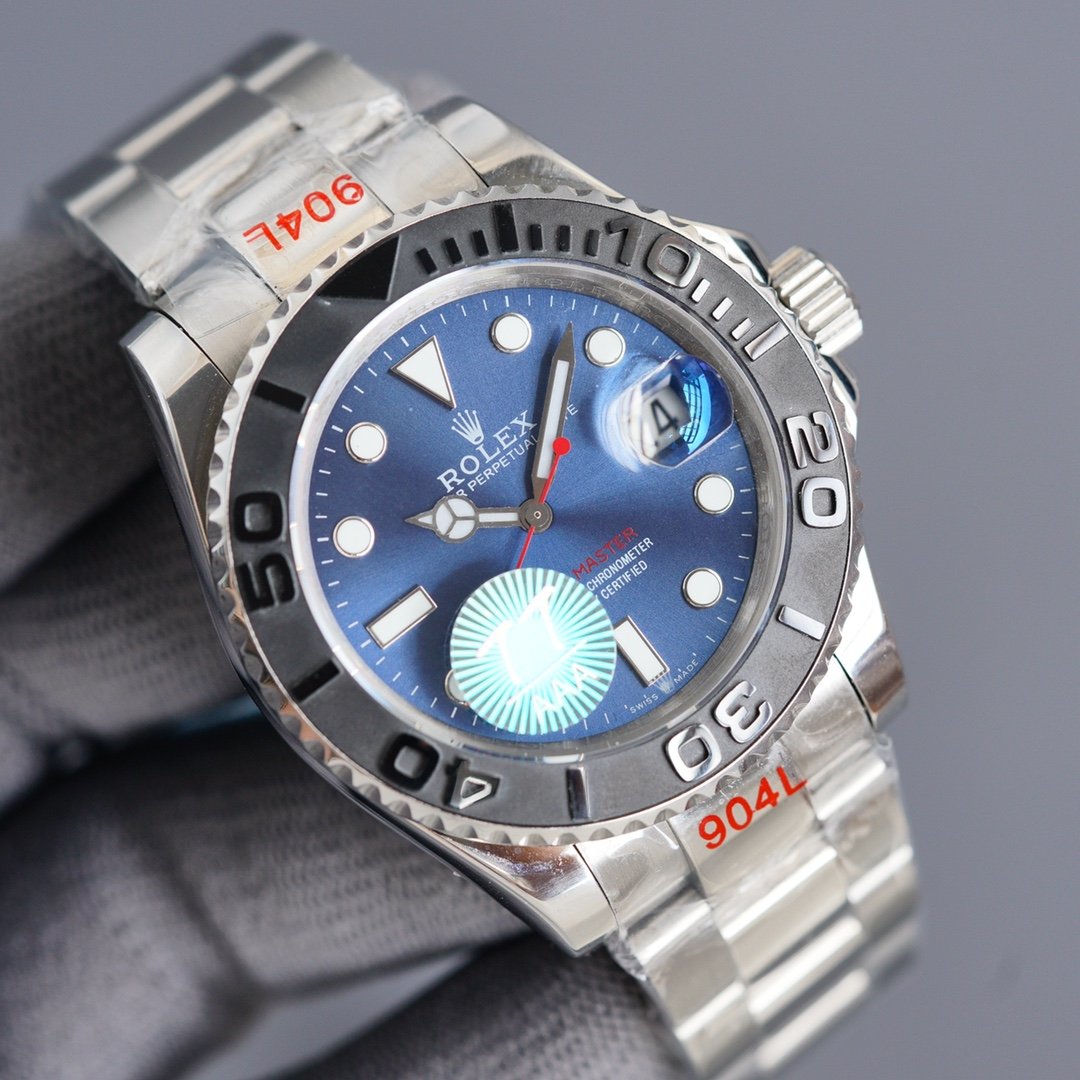CLASSIC 40MM CERAMIC BEZEL BLUE DIAL WATCH