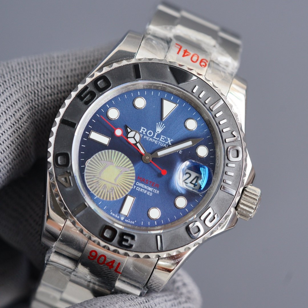 CLASSIC 40MM CERAMIC BEZEL BLUE DIAL WATCH