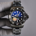 CLASSIC 44MM CUSTOM ALL-BLACK DEEP BLUE DIAL DIVE WATCH