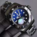 CLASSIC 44MM CUSTOM ALL-BLACK DEEP BLUE DIAL DIVE WATCH