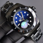 CLASSIC 44MM CUSTOM ALL-BLACK DEEP BLUE DIAL DIVE WATCH