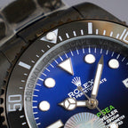 CLASSIC 44MM CUSTOM ALL-BLACK DEEP BLUE DIAL DIVE WATCH
