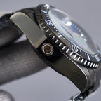 CLASSIC 44MM CUSTOM ALL-BLACK DEEP BLUE DIAL DIVE WATCH