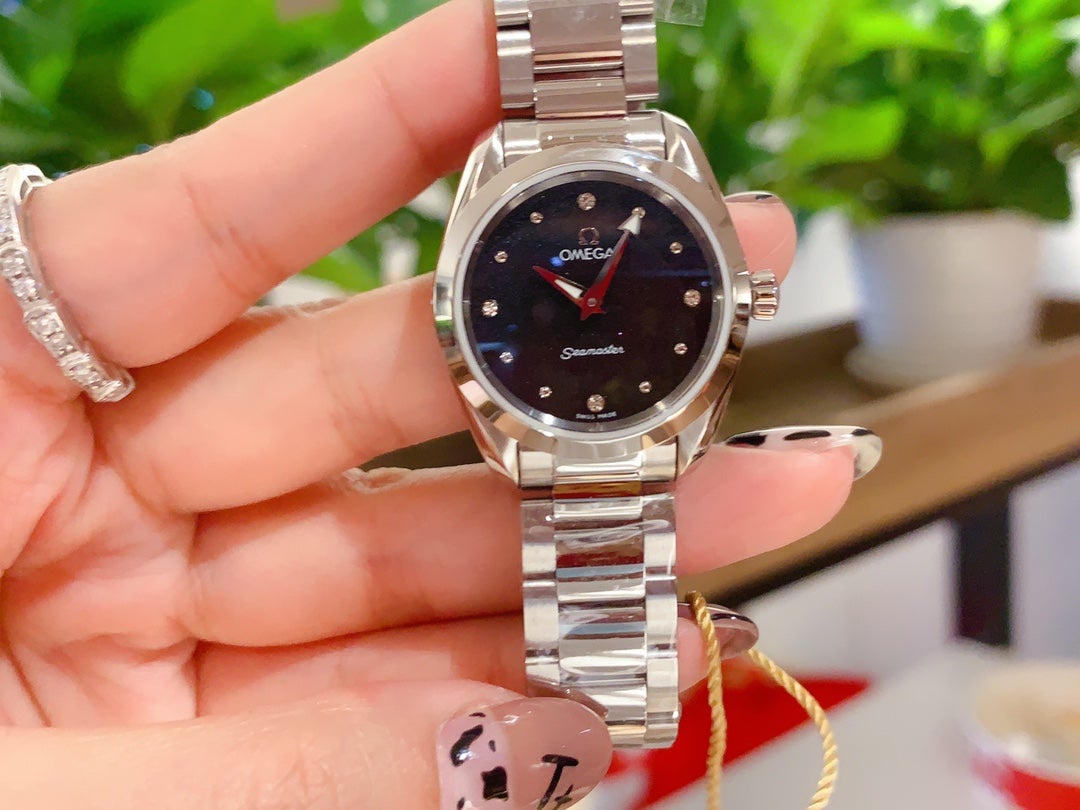 VARELLO CLASSIC  28MM QUARTZ STEEL BLACK DIAL