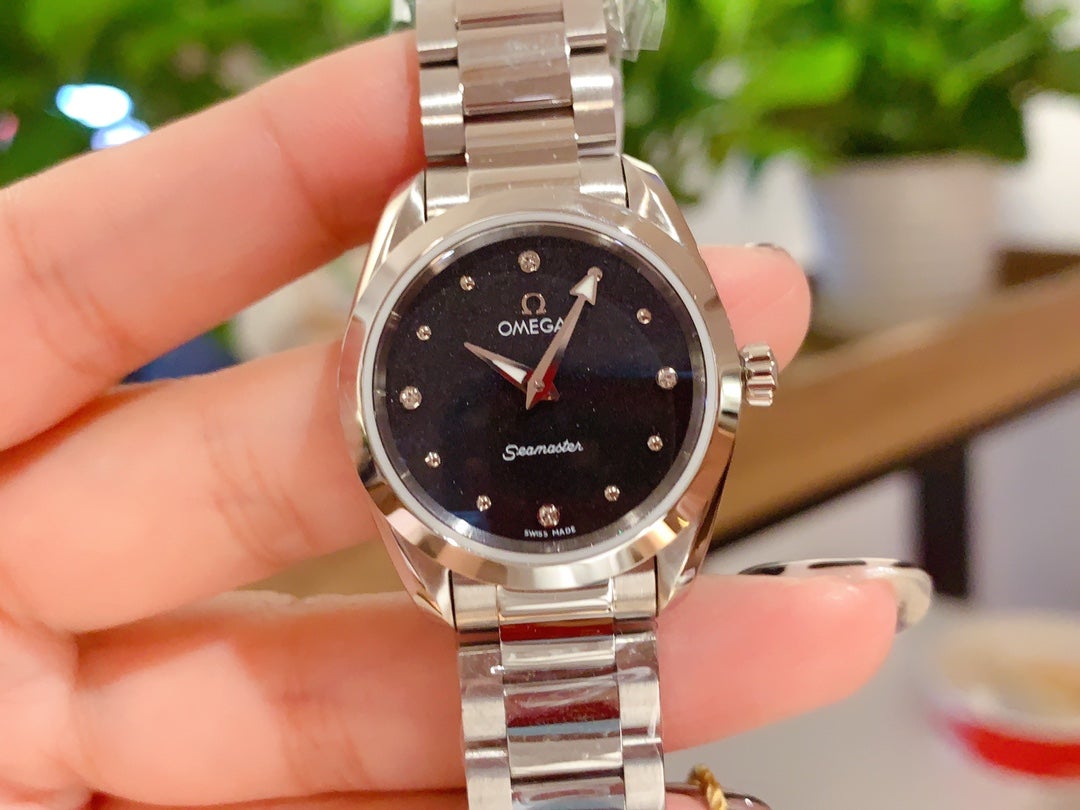 VARELLO CLASSIC  28MM QUARTZ STEEL BLACK DIAL