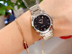VARELLO CLASSIC  28MM QUARTZ STEEL BLACK DIAL