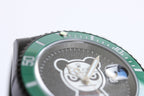 CLASSIC 40MM CUSTOM GREEN BEZEL BLACK BEAR DIAL DIVE WATCH