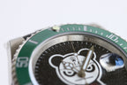 CLASSIC 40MM CUSTOM GREEN BEZEL BLACK BEAR DIAL DIVE WATCH