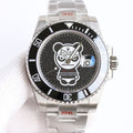 CLASSIC 40MM CUSTOM GREEN BEZEL BLACK BEAR DIAL DIVE WATCH