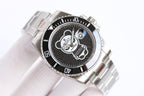 CLASSIC 40MM CUSTOM GREEN BEZEL BLACK BEAR DIAL DIVE WATCH