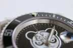 CLASSIC 40MM CUSTOM GREEN BEZEL BLACK BEAR DIAL DIVE WATCH