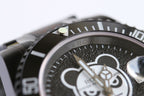 CLASSIC 40MM CUSTOM GREEN BEZEL BLACK BEAR DIAL DIVE WATCH