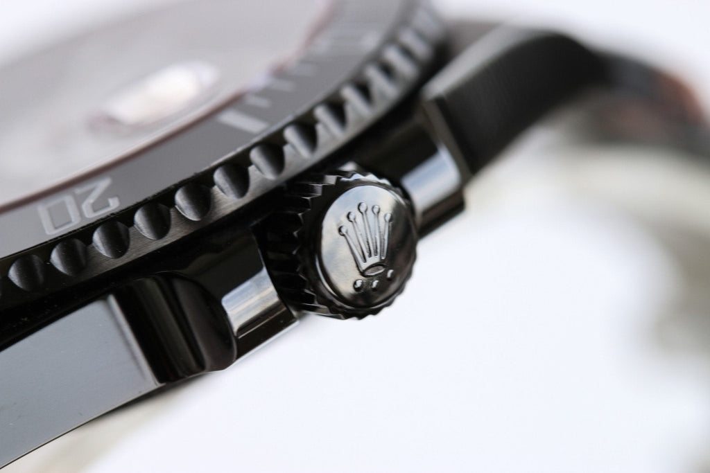 CLASSIC 40MM CUSTOM GREEN BEZEL BLACK BEAR DIAL DIVE WATCH