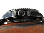 CLASSIC 44MM BLACK CUSTOM WAVE-PATTERN DIAL DIVE WATCH