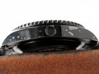 CLASSIC 44MM BLACK CUSTOM WAVE-PATTERN DIAL DIVE WATCH