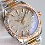 VARELLO CLASSIC  34MM ROSE GOLD STEEL DIAMOND BEZEL