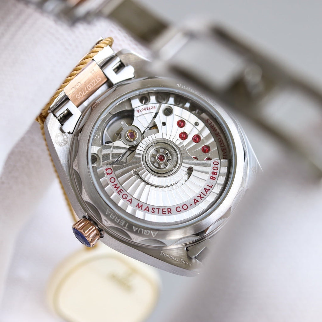VARELLO CLASSIC  34MM ROSE GOLD STEEL DIAMOND BEZEL