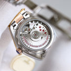 VARELLO CLASSIC  34MM ROSE GOLD STEEL DIAMOND BEZEL