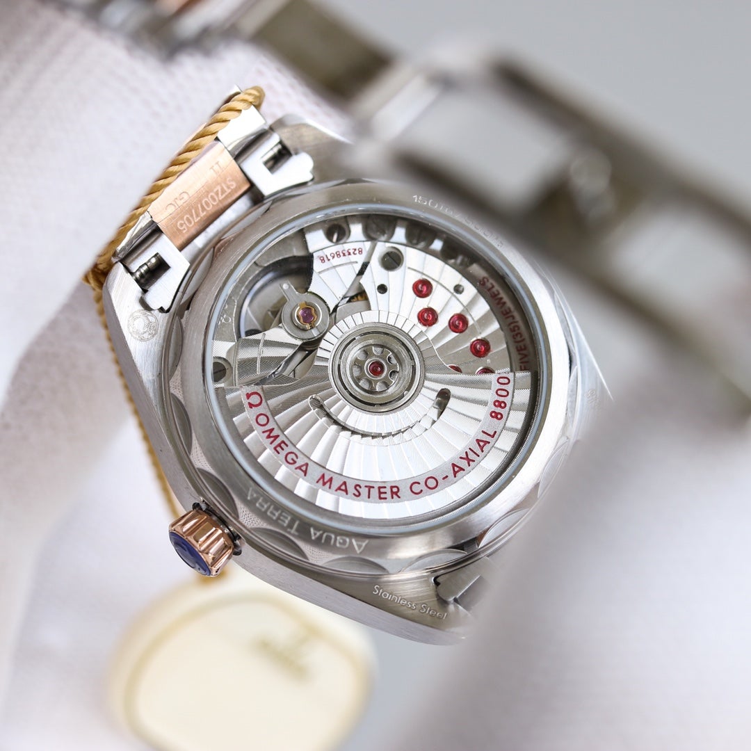 VARELLO CLASSIC  34MM ROSE GOLD STEEL DIAMOND BEZEL