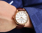 CLASSIC 41MM WHITE DIAL DIAMOND NUMERAL WATCH